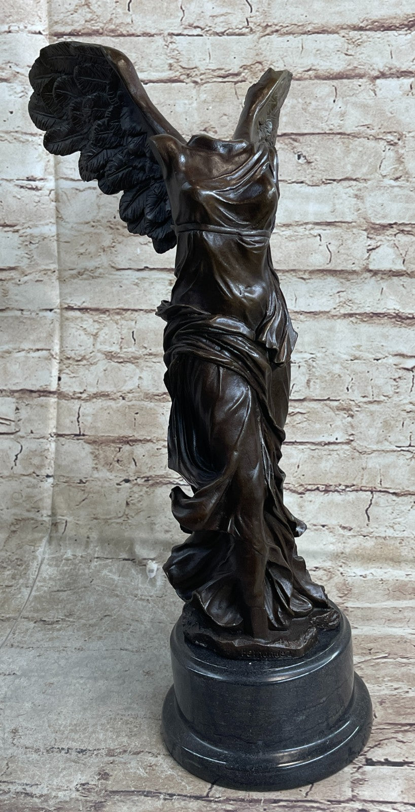Extra Large Nike of Samothrace Victory Angel Bronze Sculpture Figurine Hot Cast