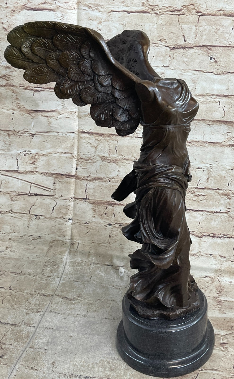 Extra Large Nike of Samothrace Victory Angel Bronze Sculpture Figurine Hot Cast