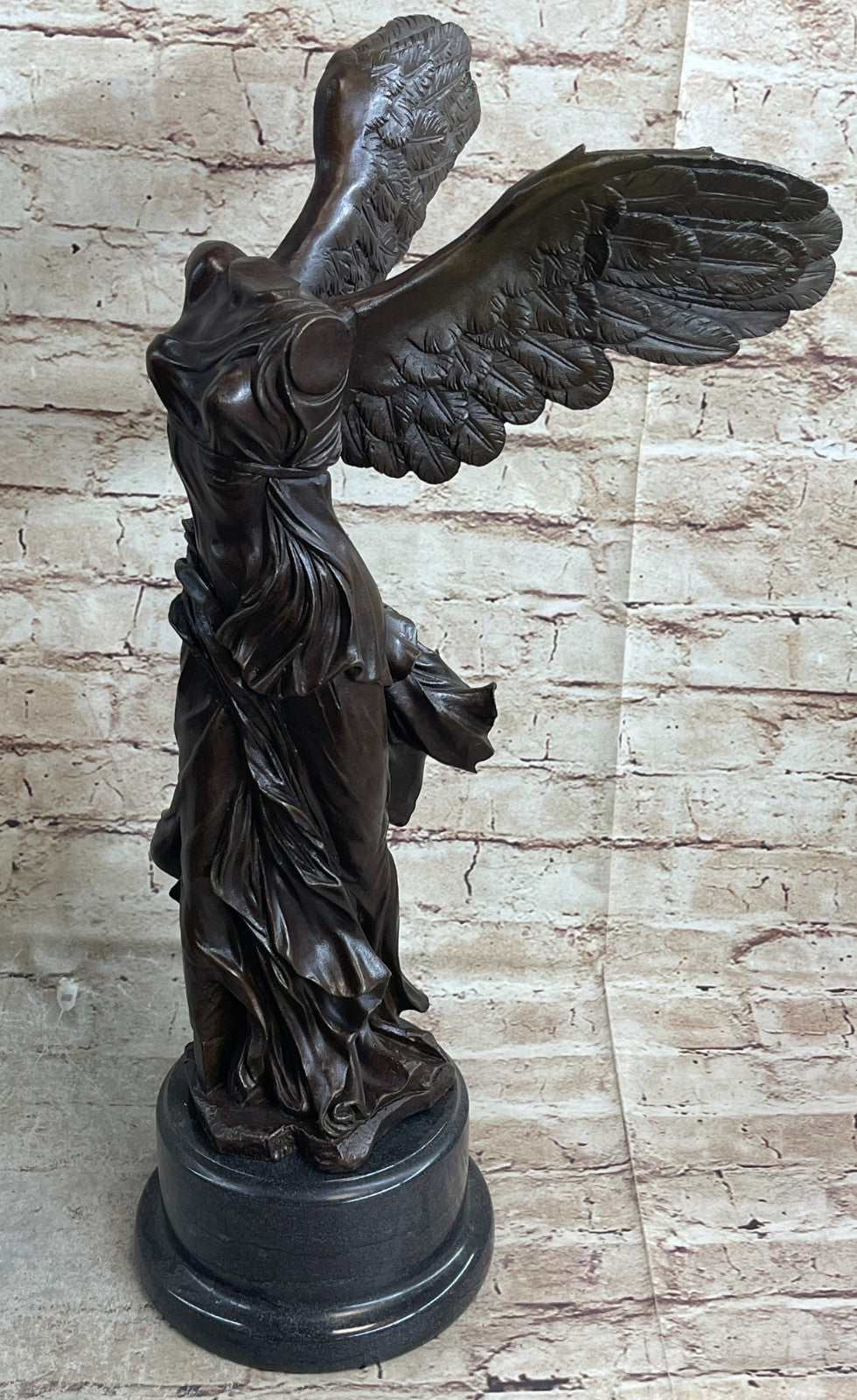 Extra Large Nike of Samothrace Victory Angel Bronze Sculpture Figurine Hot Cast