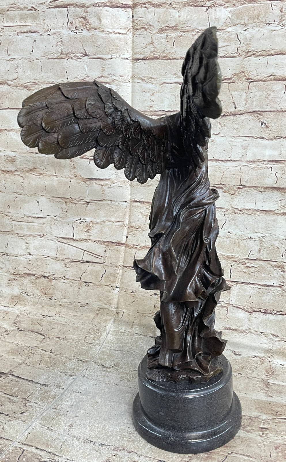Extra Large Nike of Samothrace Victory Angel Bronze Sculpture Figurine Hot Cast