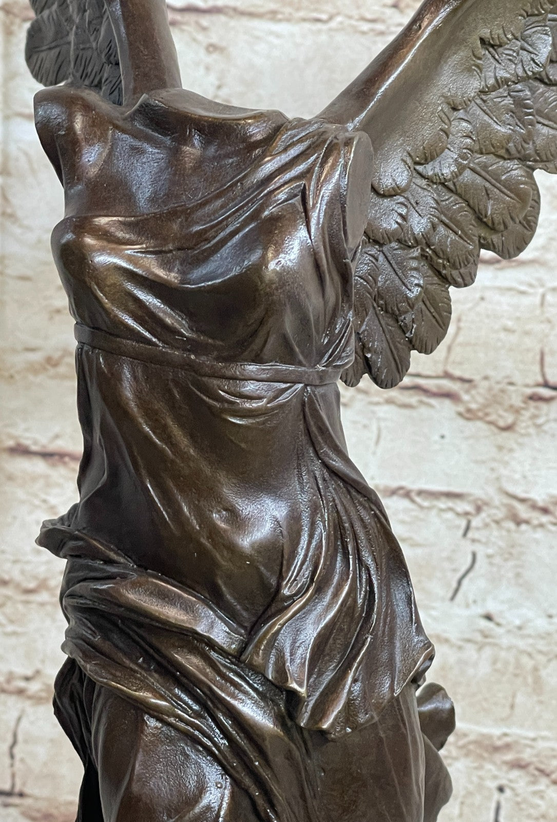 Extra Large Nike of Samothrace Victory Angel Bronze Sculpture Figurine Hot Cast