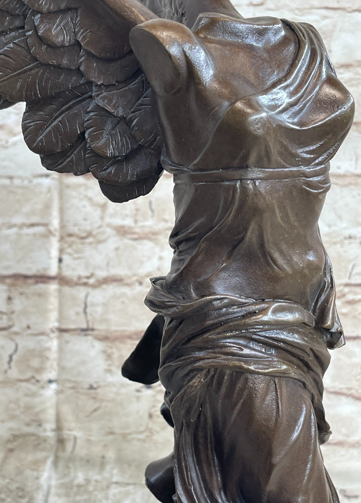 Extra Large Nike of Samothrace Victory Angel Bronze Sculpture Figurine Hot Cast