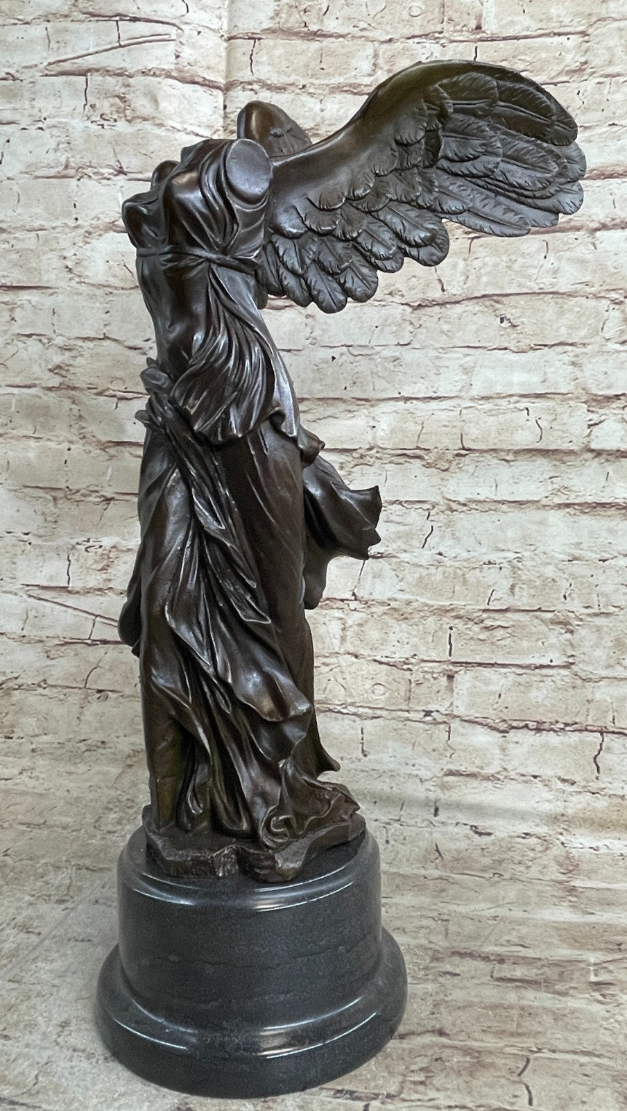 Extra Large Nike of Samothrace Victory Angel Bronze Sculpture Figurine Hot Cast