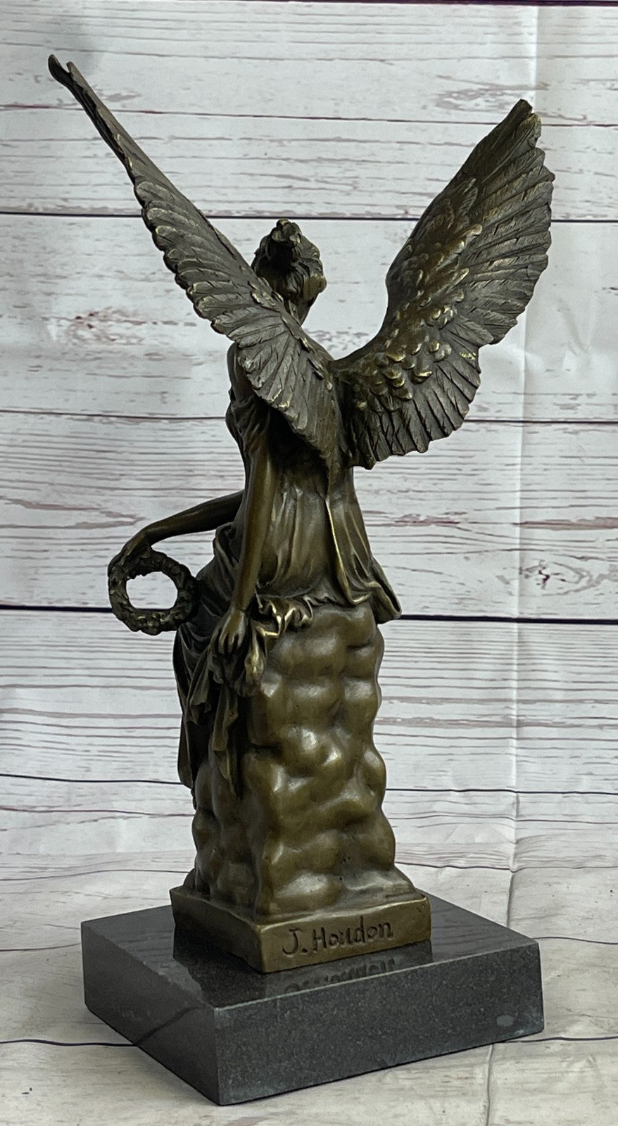 Handcrafted bronze sculpture SALE Celesti On Sits Angel Beautiful Moreau Figure