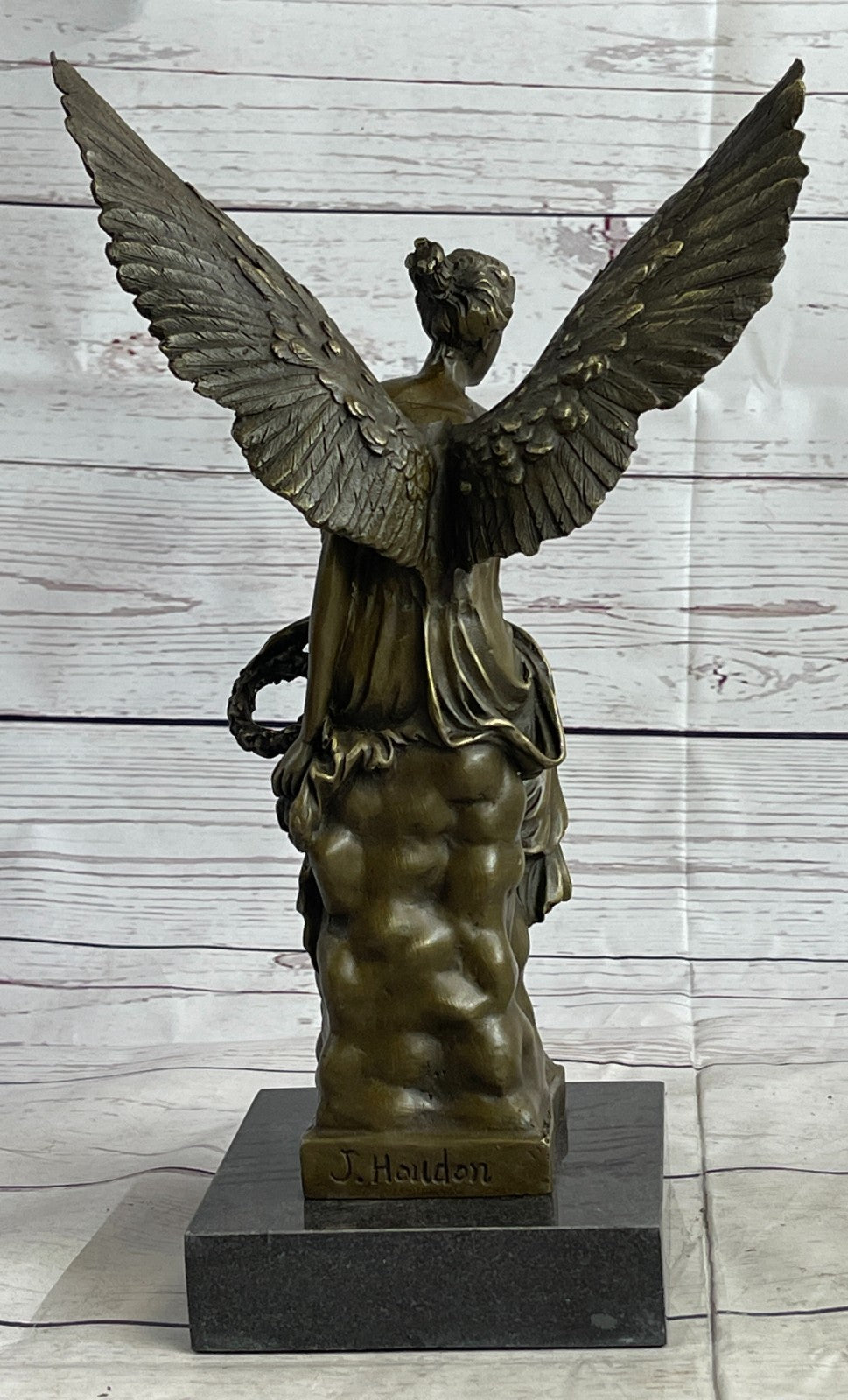 Handcrafted bronze sculpture SALE Celesti On Sits Angel Beautiful Moreau Figure