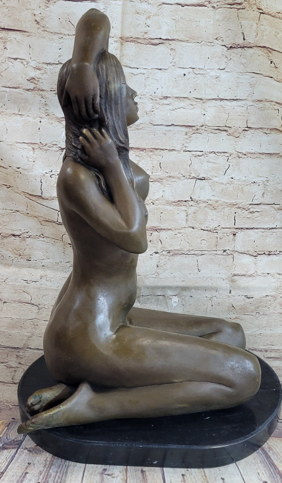 Hot Cast Museum Quality Huge Nude Woman Sculpture Lost Wax Method Figurine
