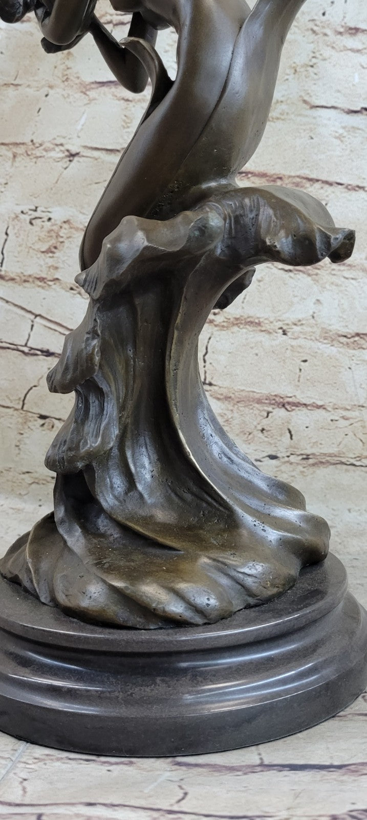 HEAVY BRONZE SCULPTURE ABSTRACT MODERN ART HOME DECOR MYTHOLOGY MEDUSA HAIR NUDE