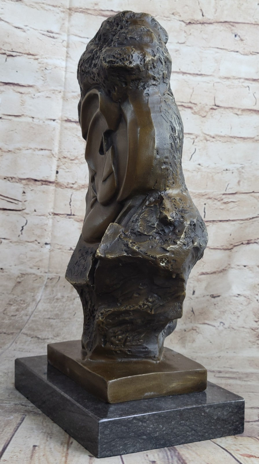 Handcrafted bronze sculpture SALE Art Modern Abstract Signed Salvador Dali
