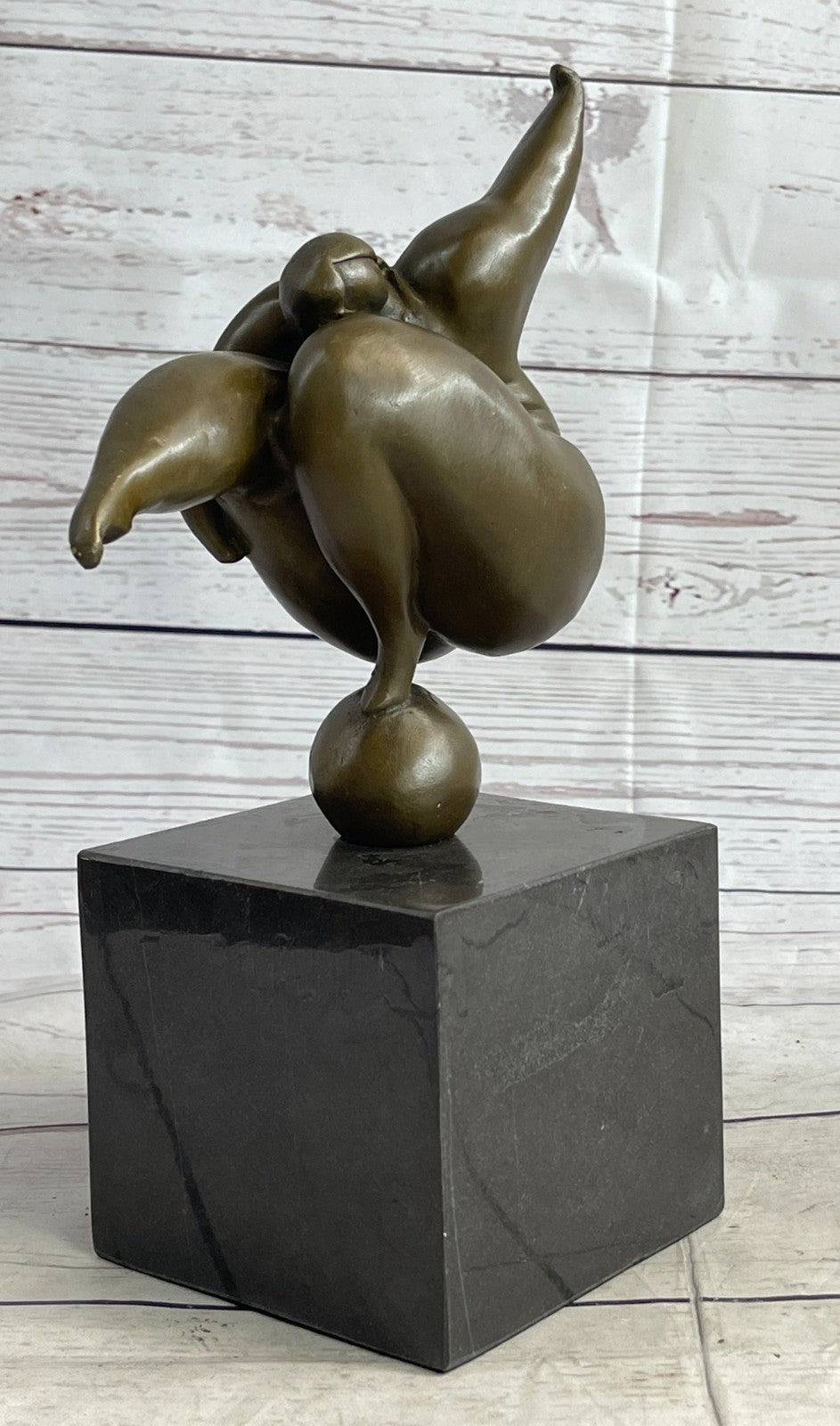 ABSTRACT SOLID BRONZE*DANCER*SCULPTURE FRENCH MILO MID CENTURY MODERNIST SALE