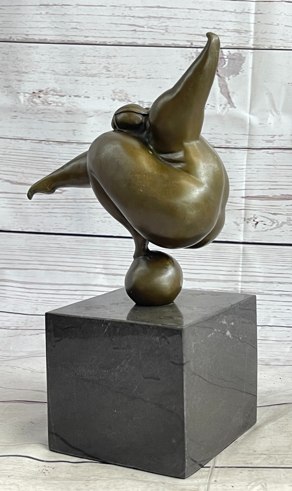 ABSTRACT SOLID BRONZE*DANCER*SCULPTURE FRENCH MILO MID CENTURY MODERNIST SALE