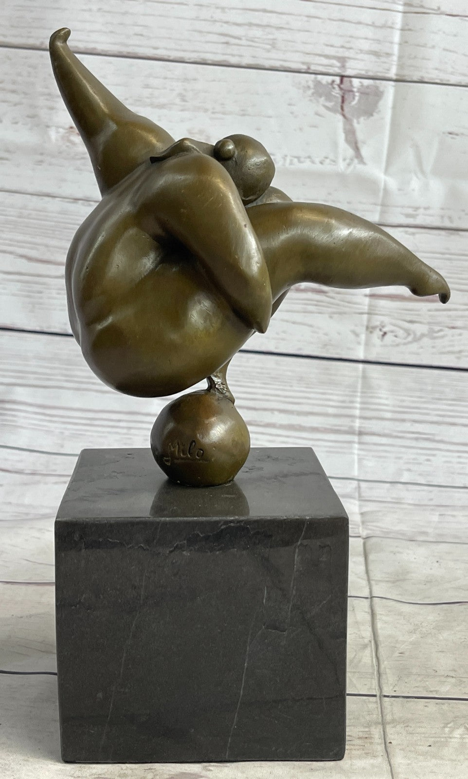 ABSTRACT SOLID BRONZE*DANCER*SCULPTURE FRENCH MILO MID CENTURY MODERNIST SALE