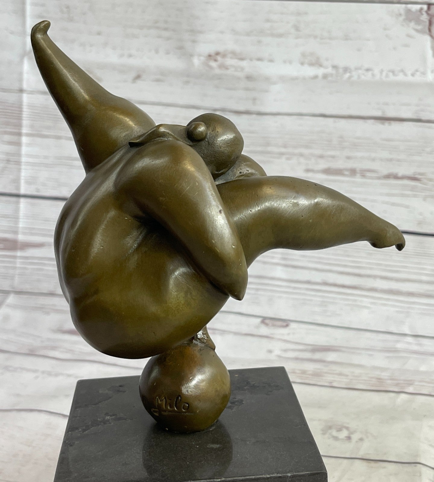 ABSTRACT SOLID BRONZE*DANCER*SCULPTURE FRENCH MILO MID CENTURY MODERNIST SALE