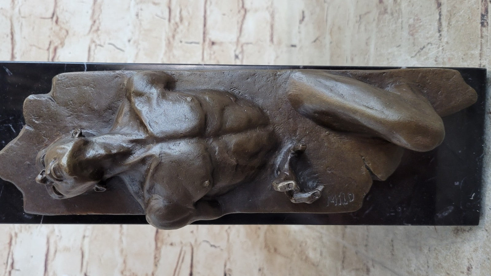 Modern art bronze man 3D Dimensional sculpture Hot Cast Figurine Sale