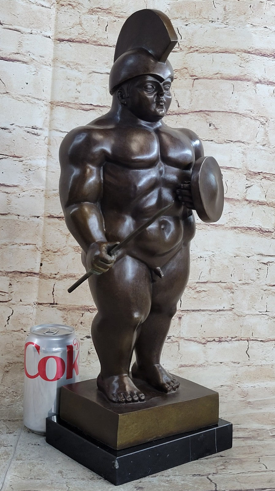 Collector Edition Abstract Modern Gift Roman/Greek Soldier Bronze Sculpture