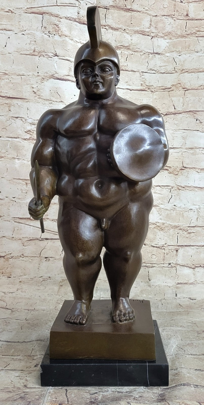 Collector Edition Abstract Modern Gift Roman/Greek Soldier Bronze Sculpture