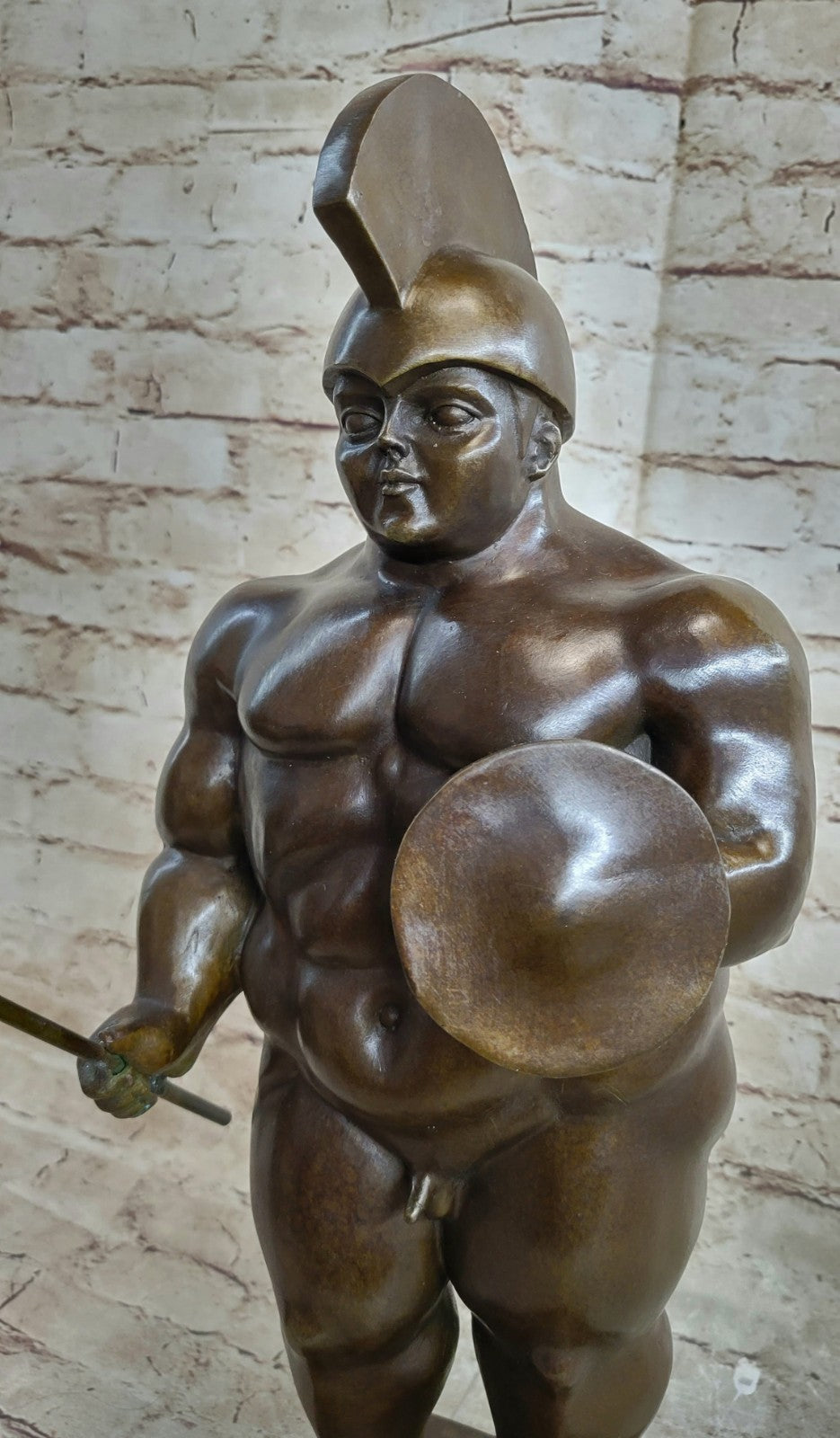 Collector Edition Abstract Modern Gift Roman/Greek Soldier Bronze Sculpture