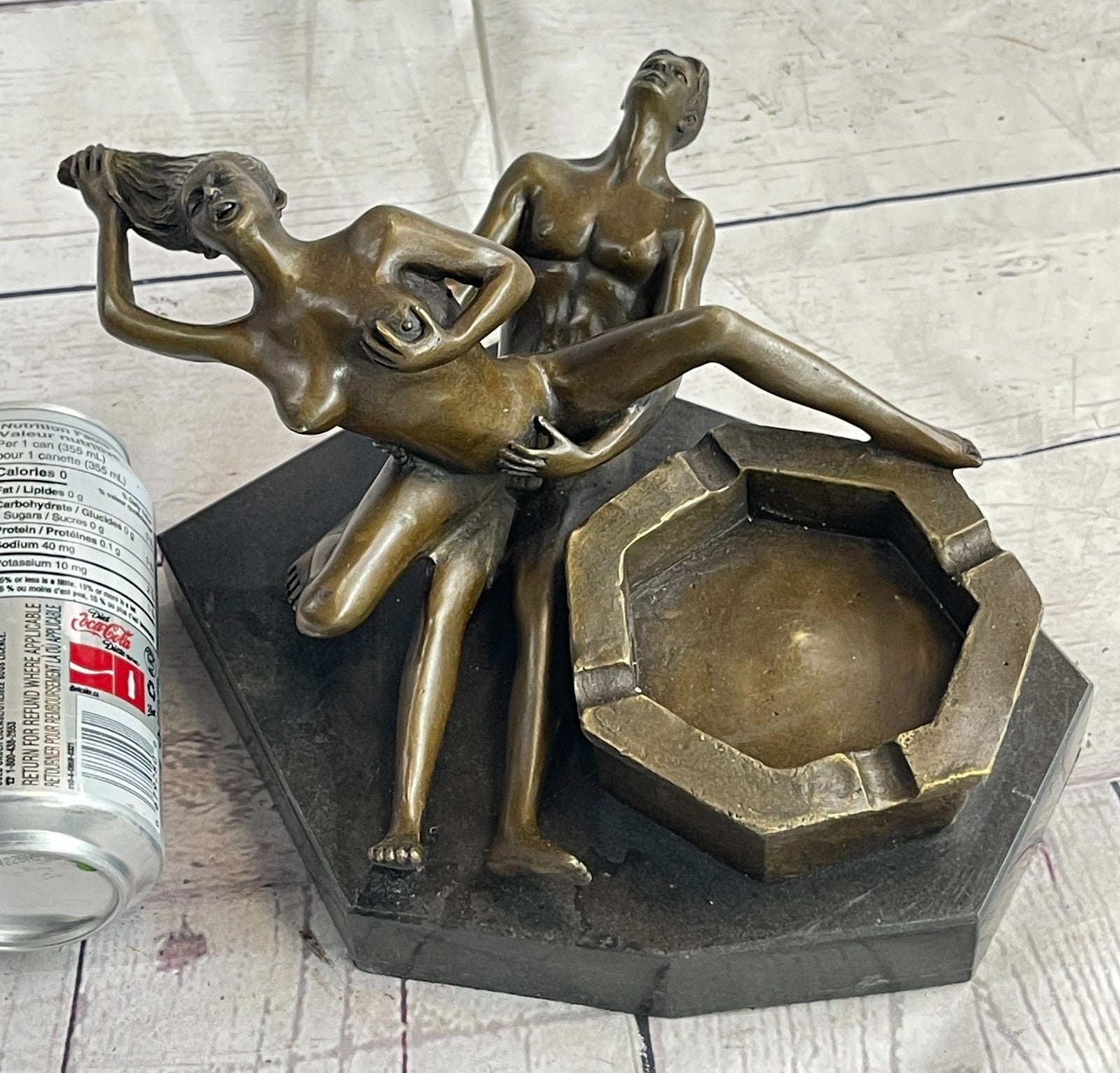 Male Female Nude Figurine Bronze Sculpture Exotic Hand Crafted Statue Sale