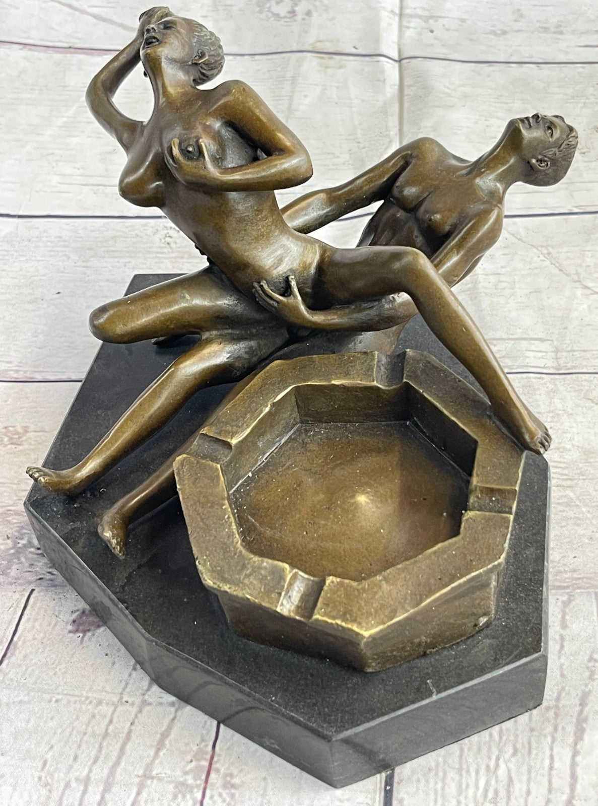 Male Female Nude Figurine Bronze Sculpture Exotic Hand Crafted Statue Sale