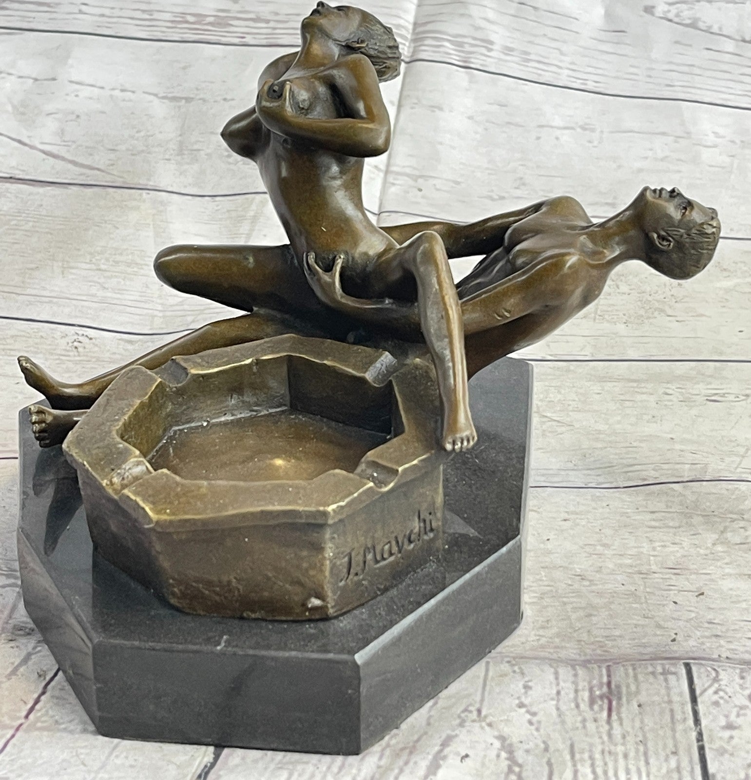 Male Female Nude Figurine Bronze Sculpture Exotic Hand Crafted Statue Sale