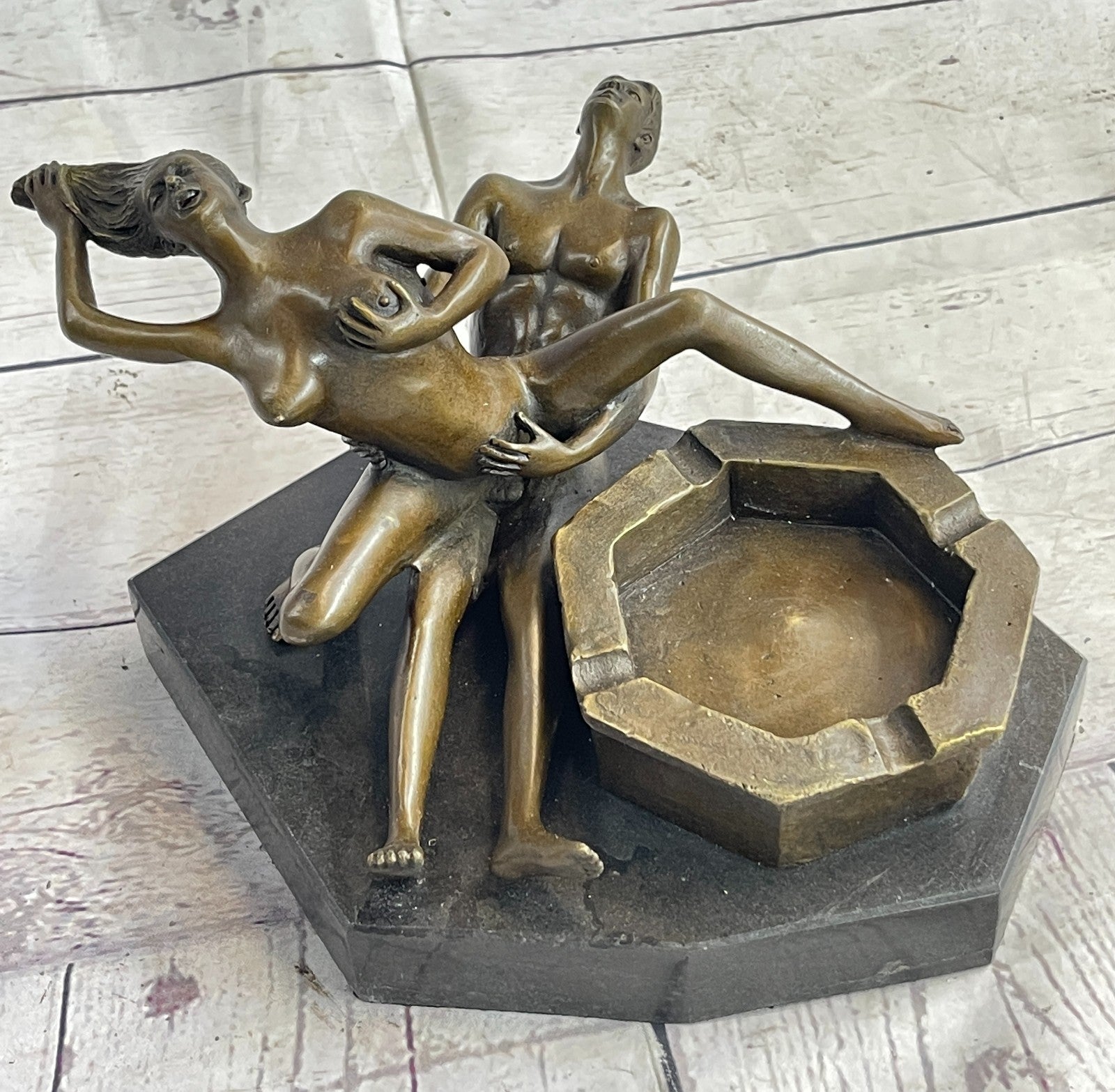 Male Female Nude Figurine Bronze Sculpture Exotic Hand Crafted Statue Sale