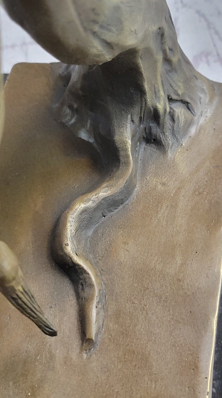 Salvador Dali Greatest Surrealist Hot Cast Bronze Sculpture Marble Base Figurine