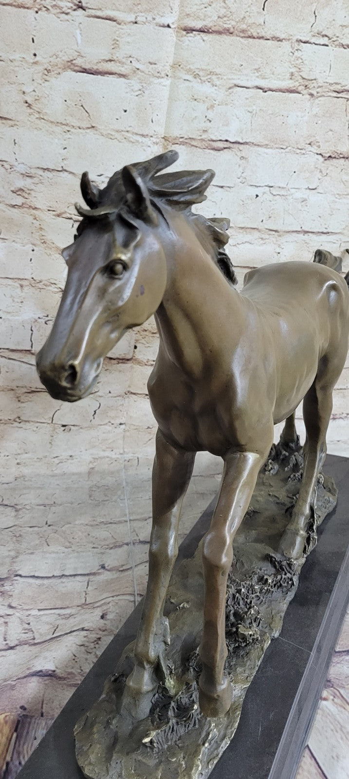 Thoroughbred Horse Lover SUPER DEAL Gift Equestrian Bronze Sculpture Statue