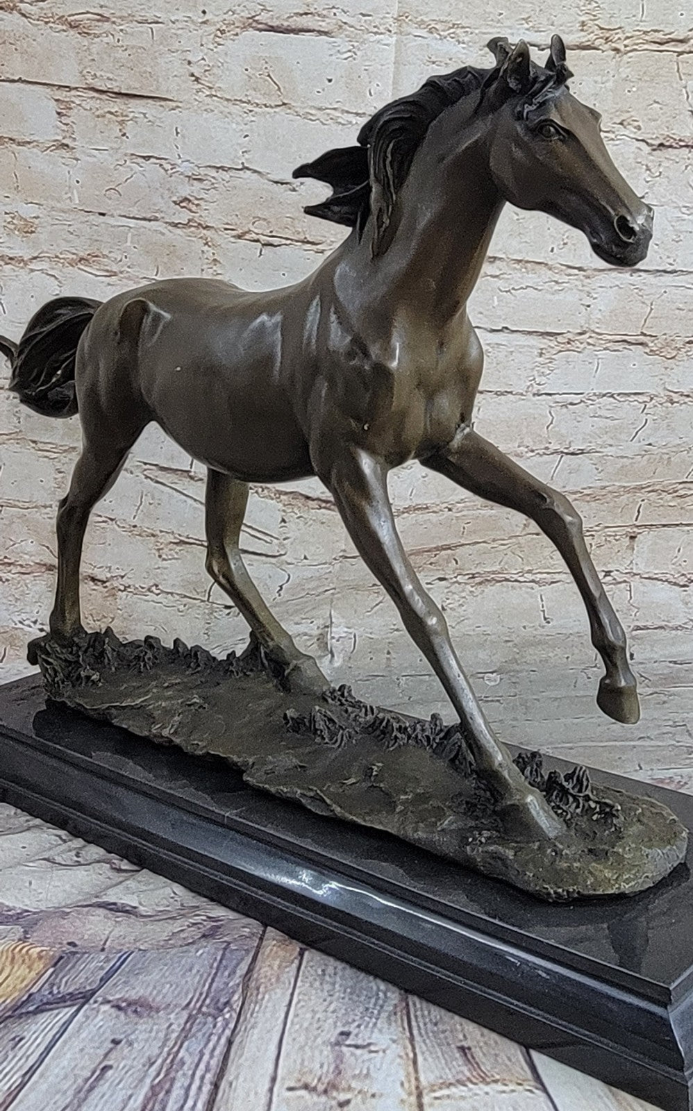 Thoroughbred Horse Lover SUPER DEAL Gift Equestrian Bronze Sculpture Statue