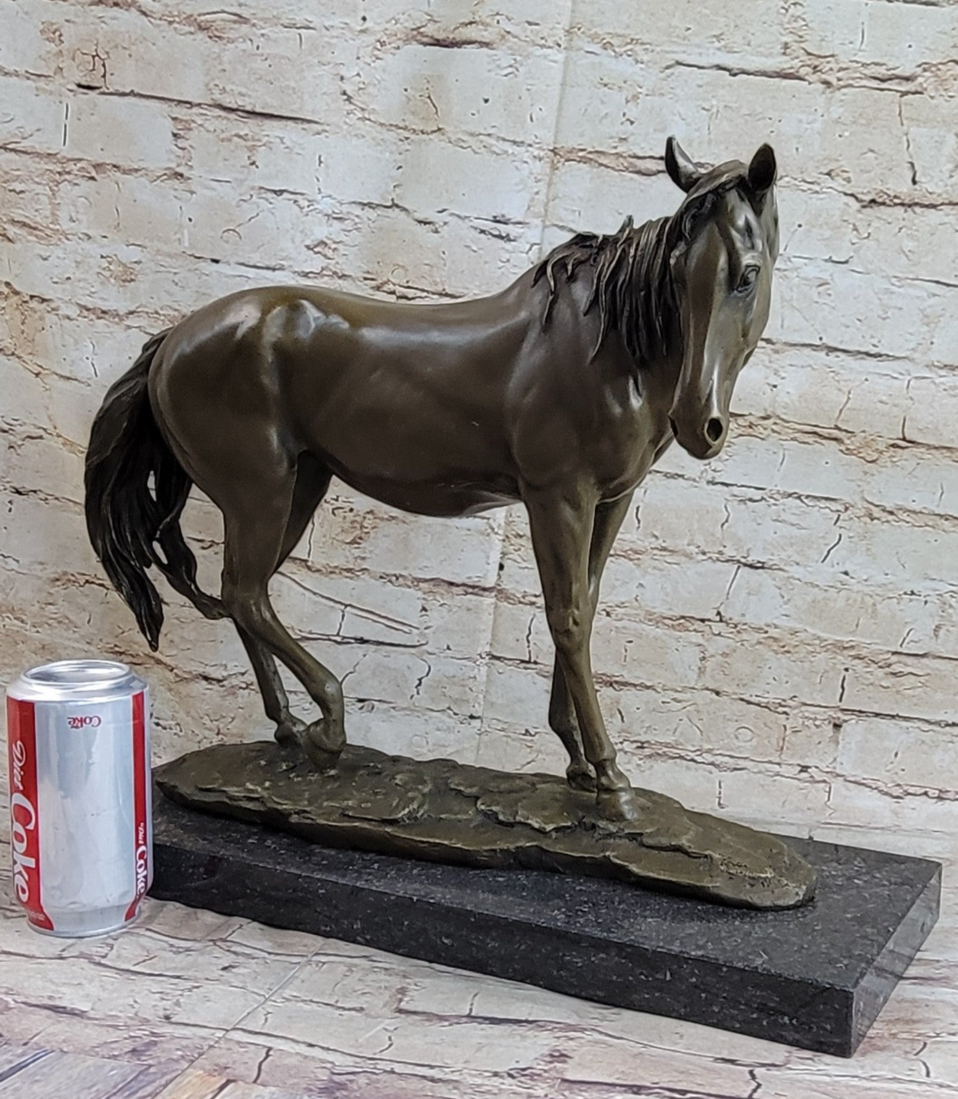Extra Large Lean Racing Horse by Mene OTB Trophy Collectible Bronze Statue