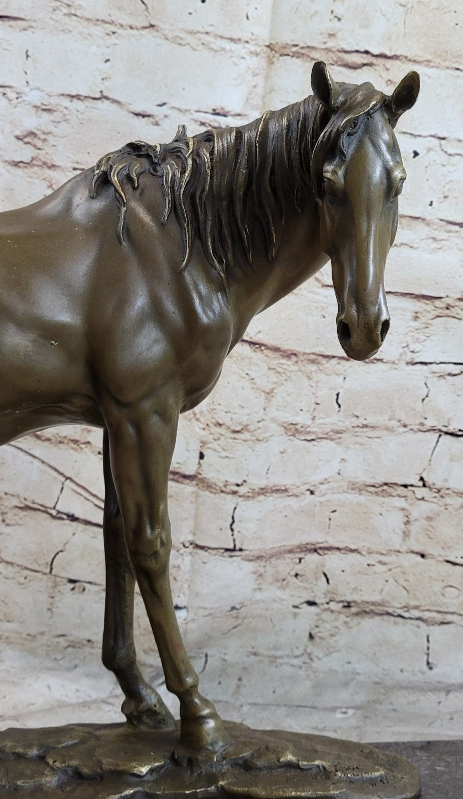 Extra Large Lean Racing Horse by Mene OTB Trophy Collectible Bronze Statue