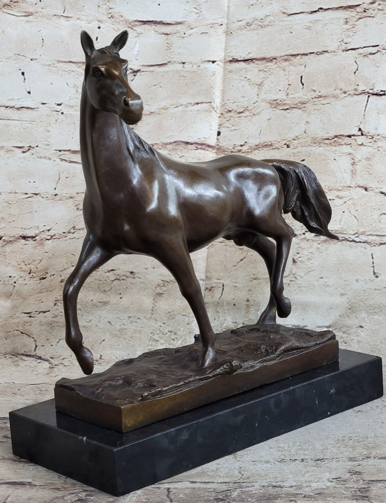 Genuine 100% Solid Bronze Horse Lovers Horse Sculpture Statue Equestrian Sale