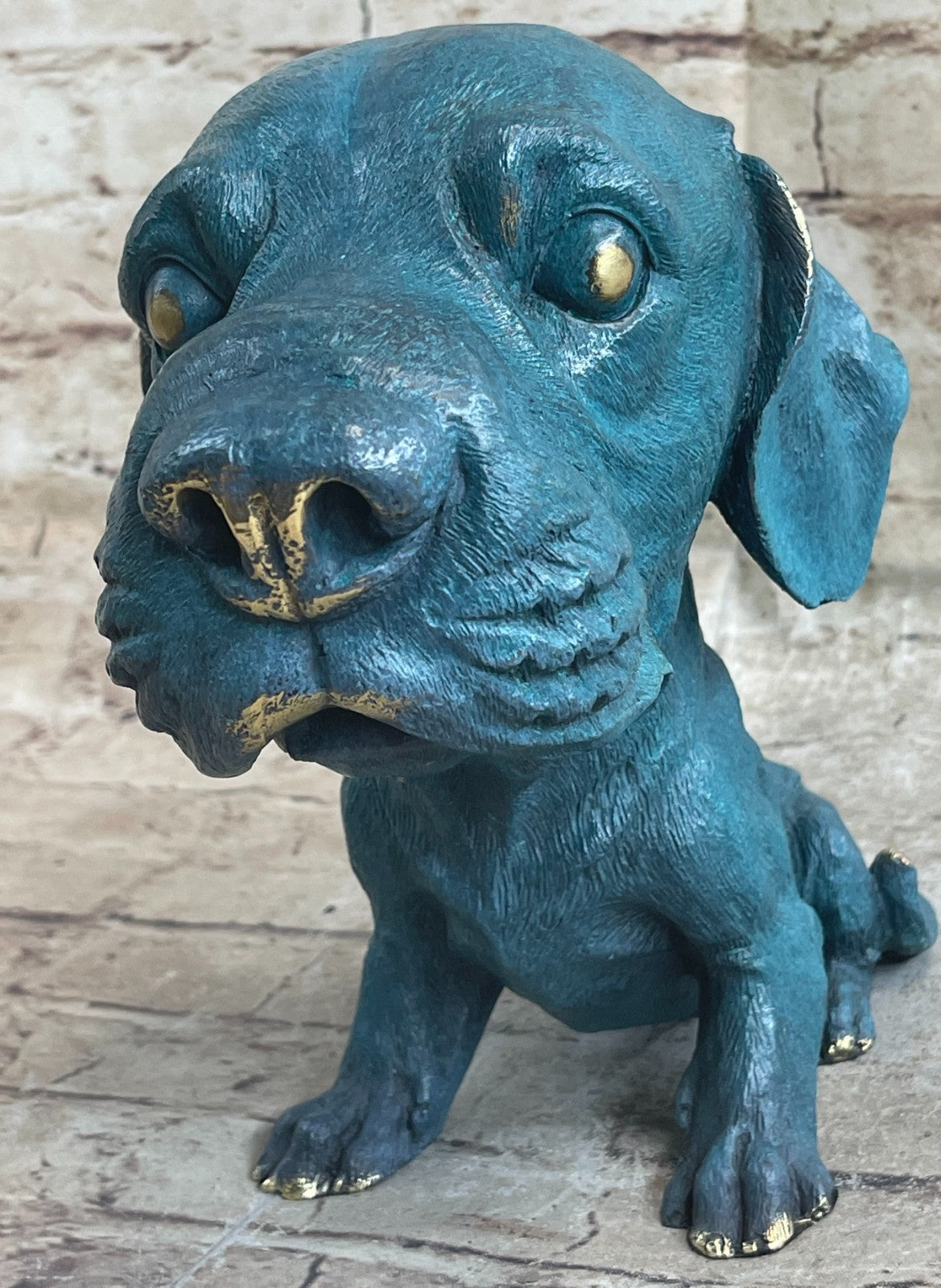 Labrador Dog Bust Bookend Bronze Home Art Statue Sculpture Breeder Kennel Gift