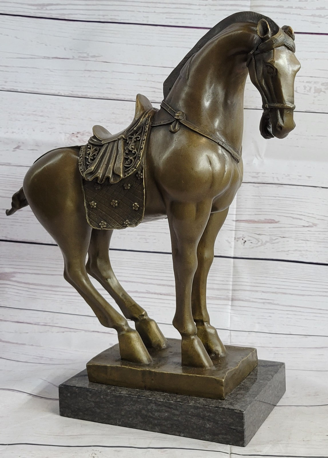 Bronze Sculpture Chinese Tang Horse Limited Signed and Numbered Statue DECO SALE