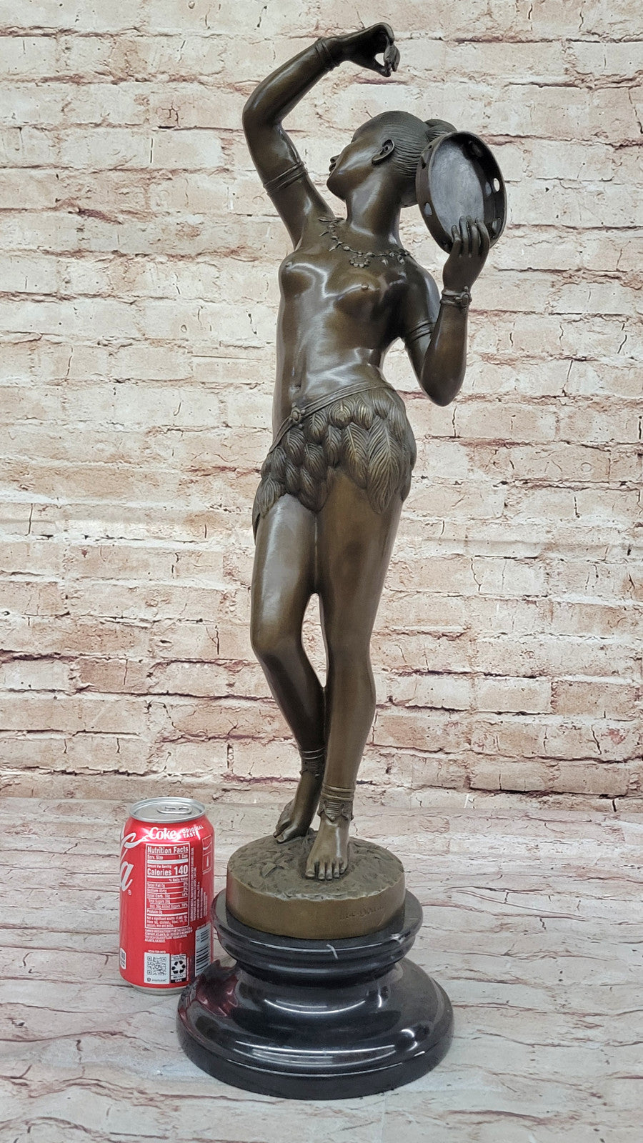 Home Office Showcase: Bouay`s Nude Dancer Bronze Sculpture - Museum Quality