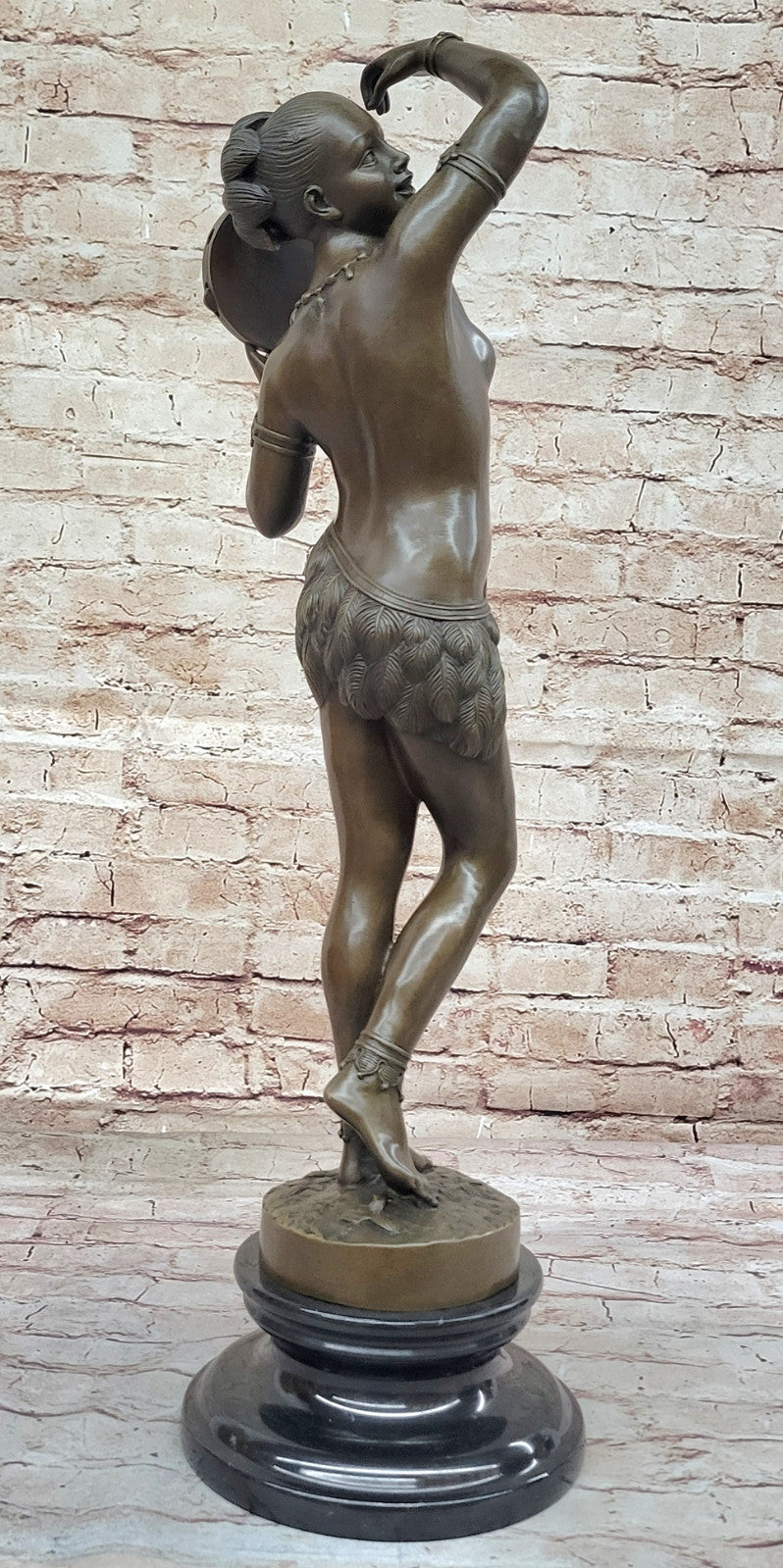 Home Office Showcase: Bouay`s Nude Dancer Bronze Sculpture - Museum Quality