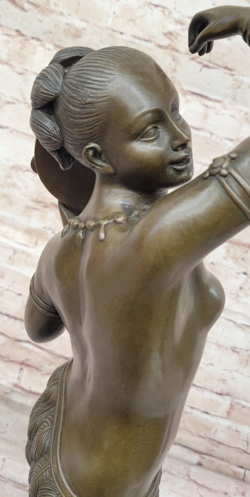 Home Office Showcase: Bouay`s Nude Dancer Bronze Sculpture - Museum Quality