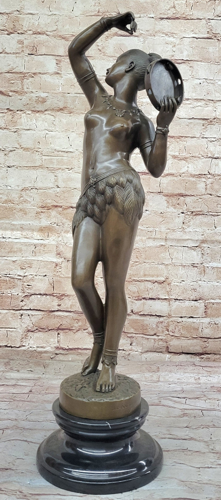 Home Office Showcase: Bouay`s Nude Dancer Bronze Sculpture - Museum Quality