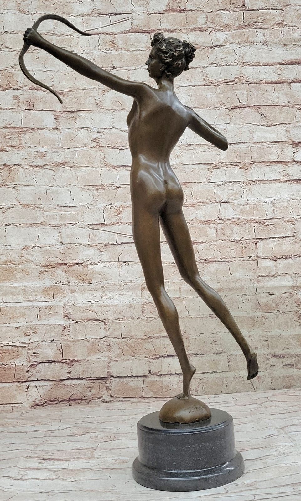 Jean Patoue's Diana Nemorensis Bronze Sculpture Classic Nude Artwork