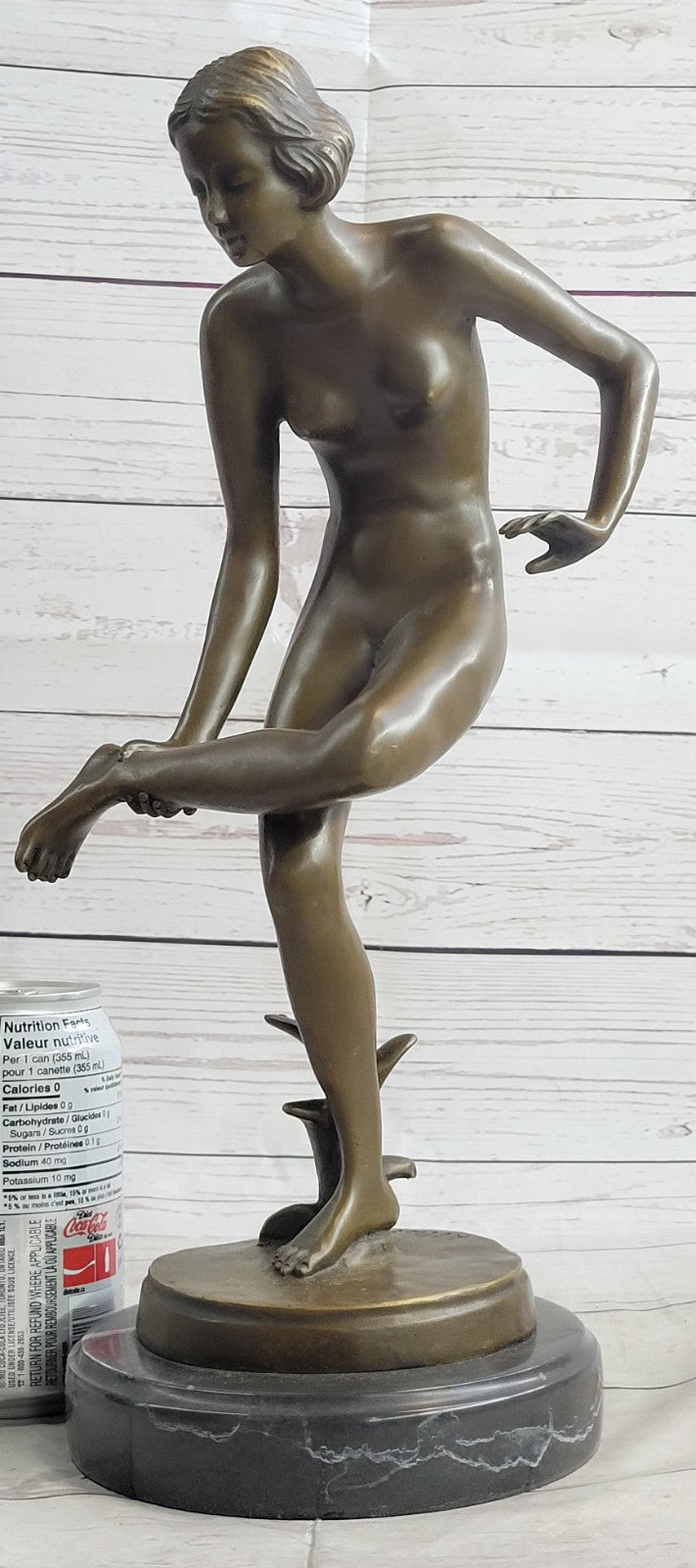 Nude Lady Woman Girl Real Bronze Statue Sculpture for garden pool pond lake Gift