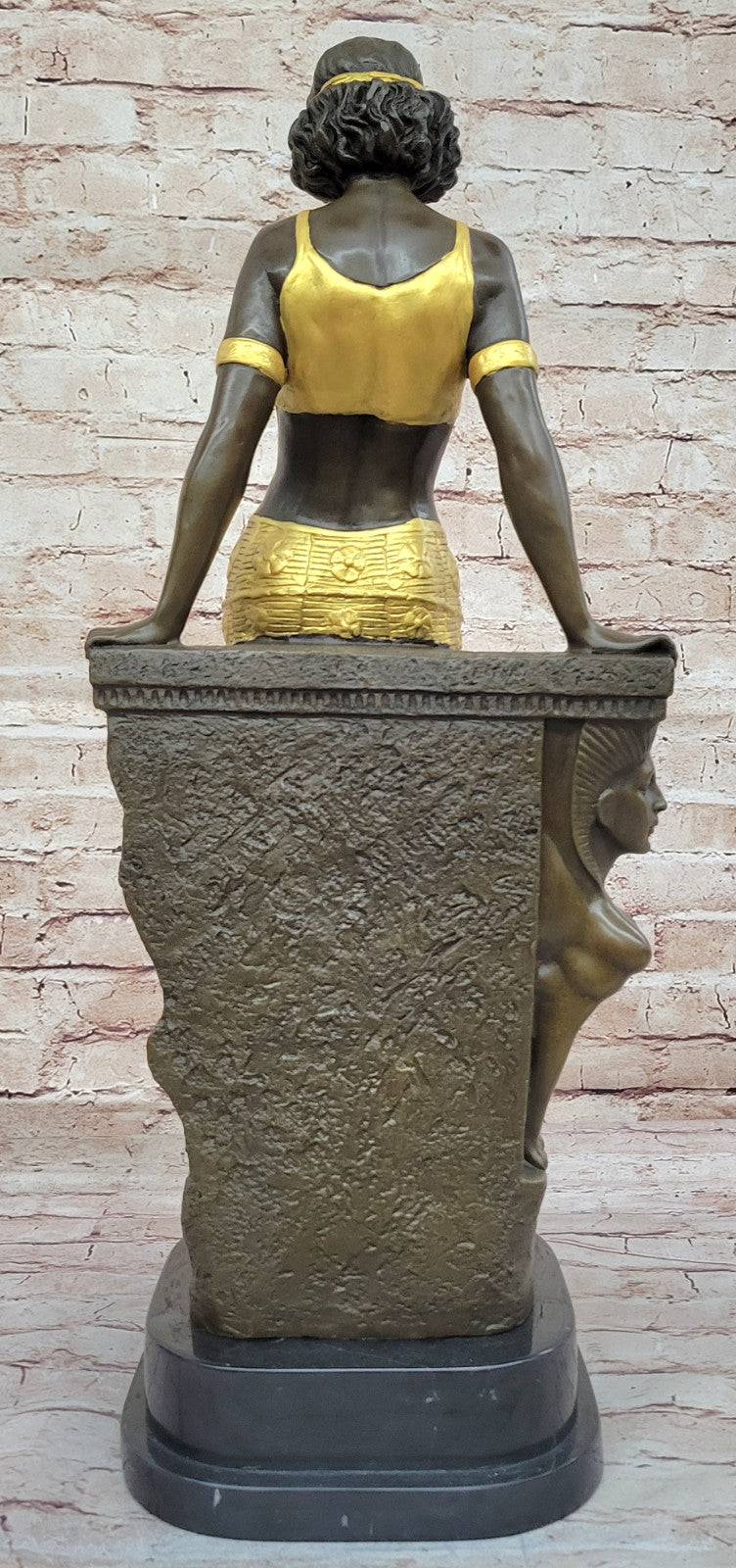 Handcrafted Bronze Sculpture: Milo`s Signed Egyptian Princess Figurine