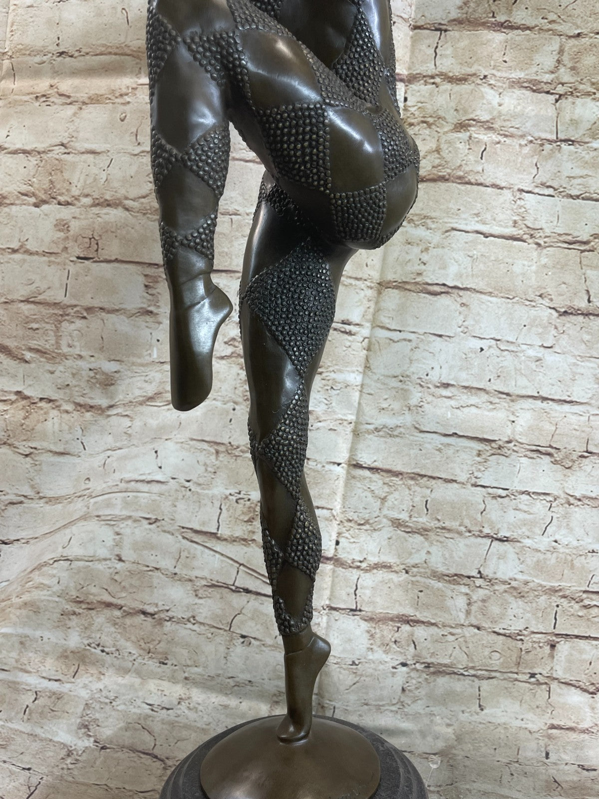 Vintage Signed Exotic Dancer Chiparus Bronze Sculpture Statue Figurine Decor NR