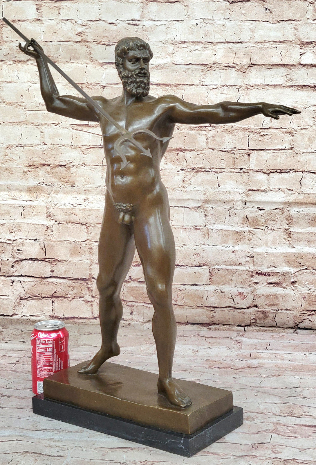 Collector`s Edition: Signed Cesaro Zeus - Greek God Bronze Figurine Figure