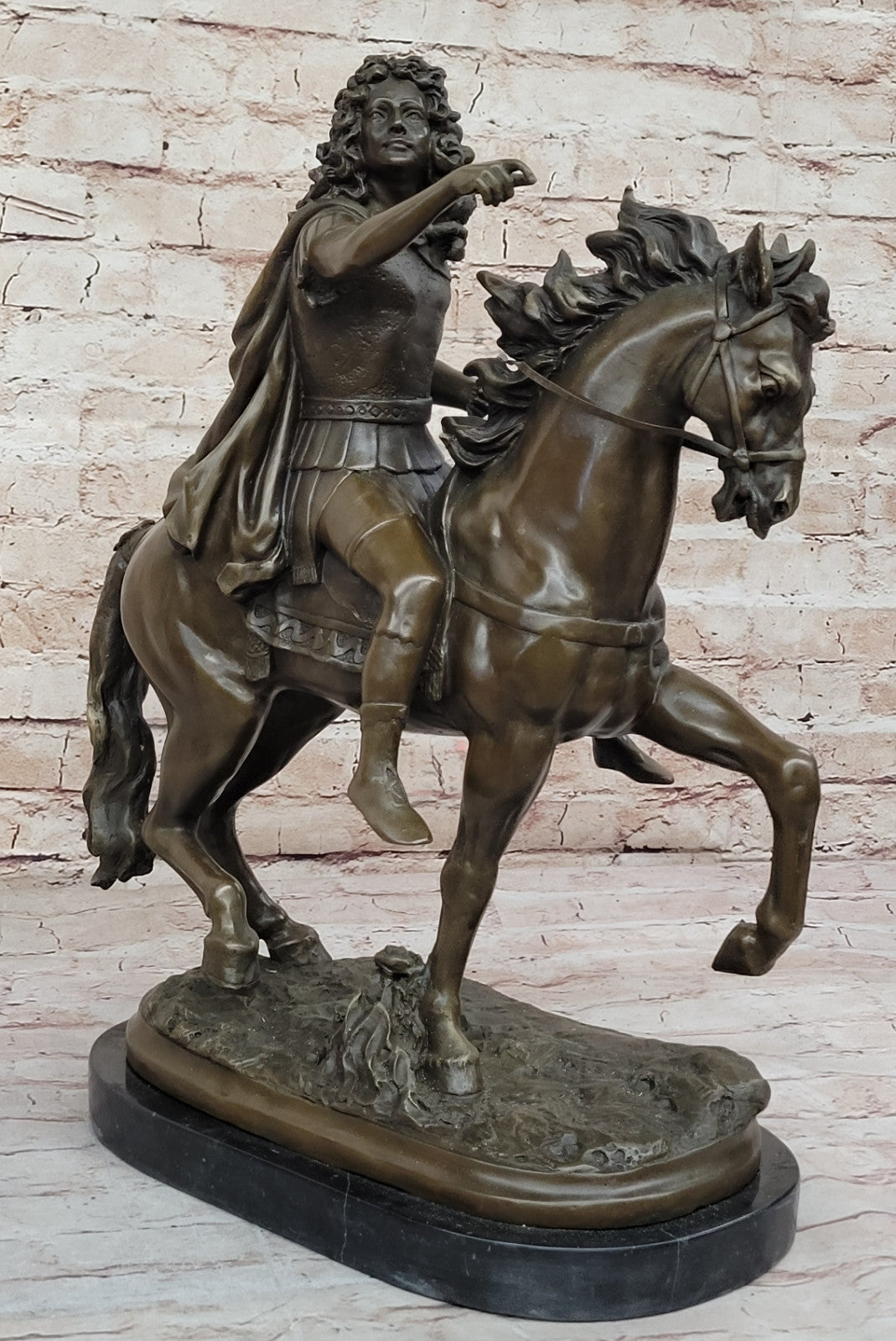 Royal Artistry: Girardon`s King Louis XIV - Signed Bronze Sculpture for Collectors