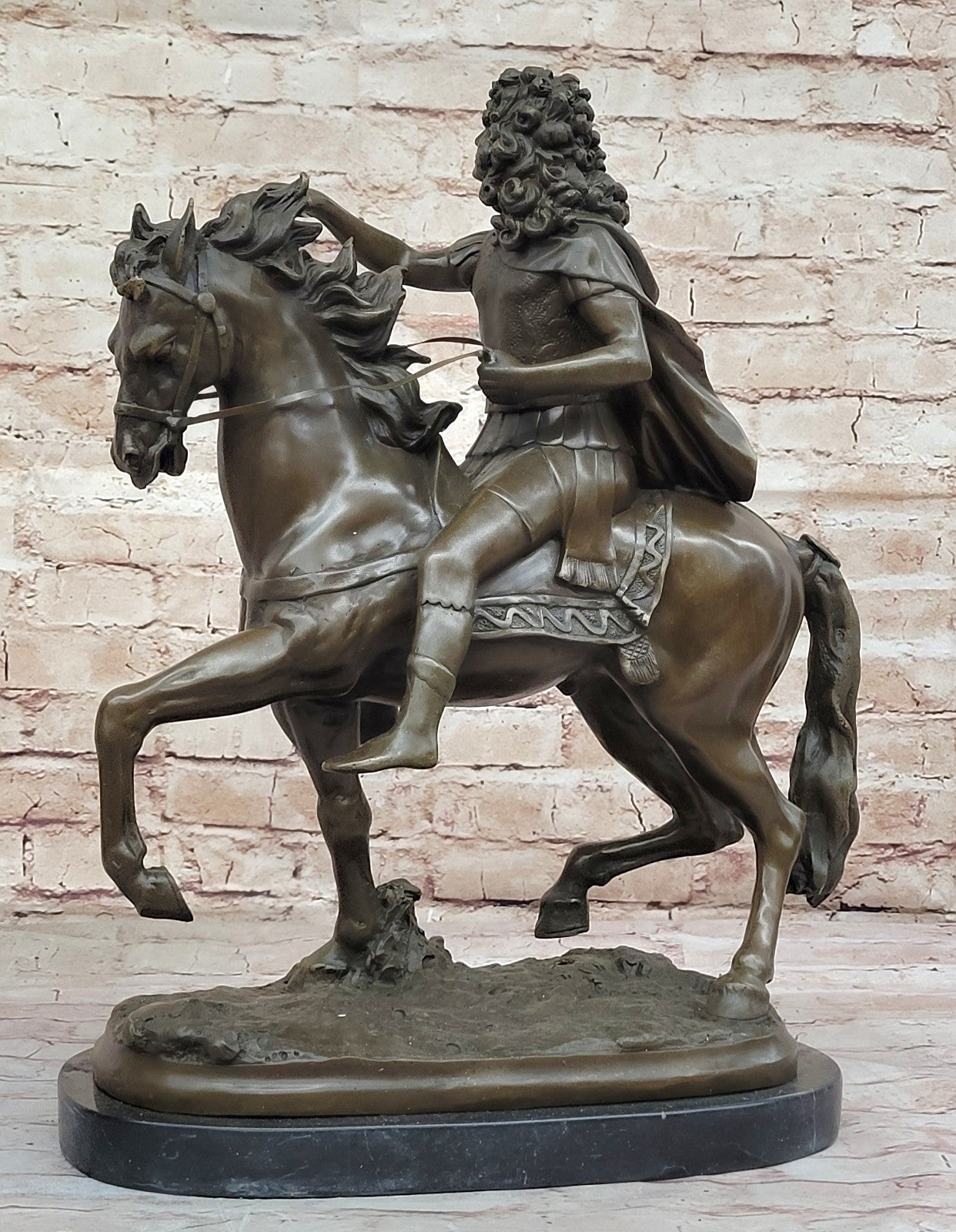 Royal Artistry: Girardon`s King Louis XIV - Signed Bronze Sculpture for Collectors