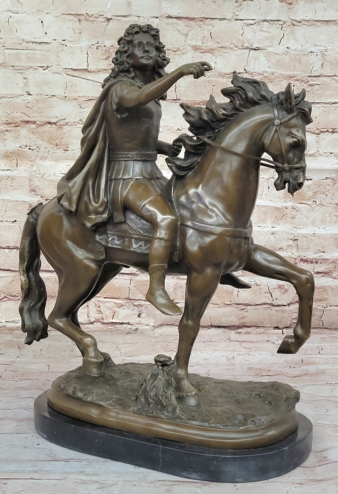 Royal Artistry: Girardon`s King Louis XIV - Signed Bronze Sculpture for Collectors