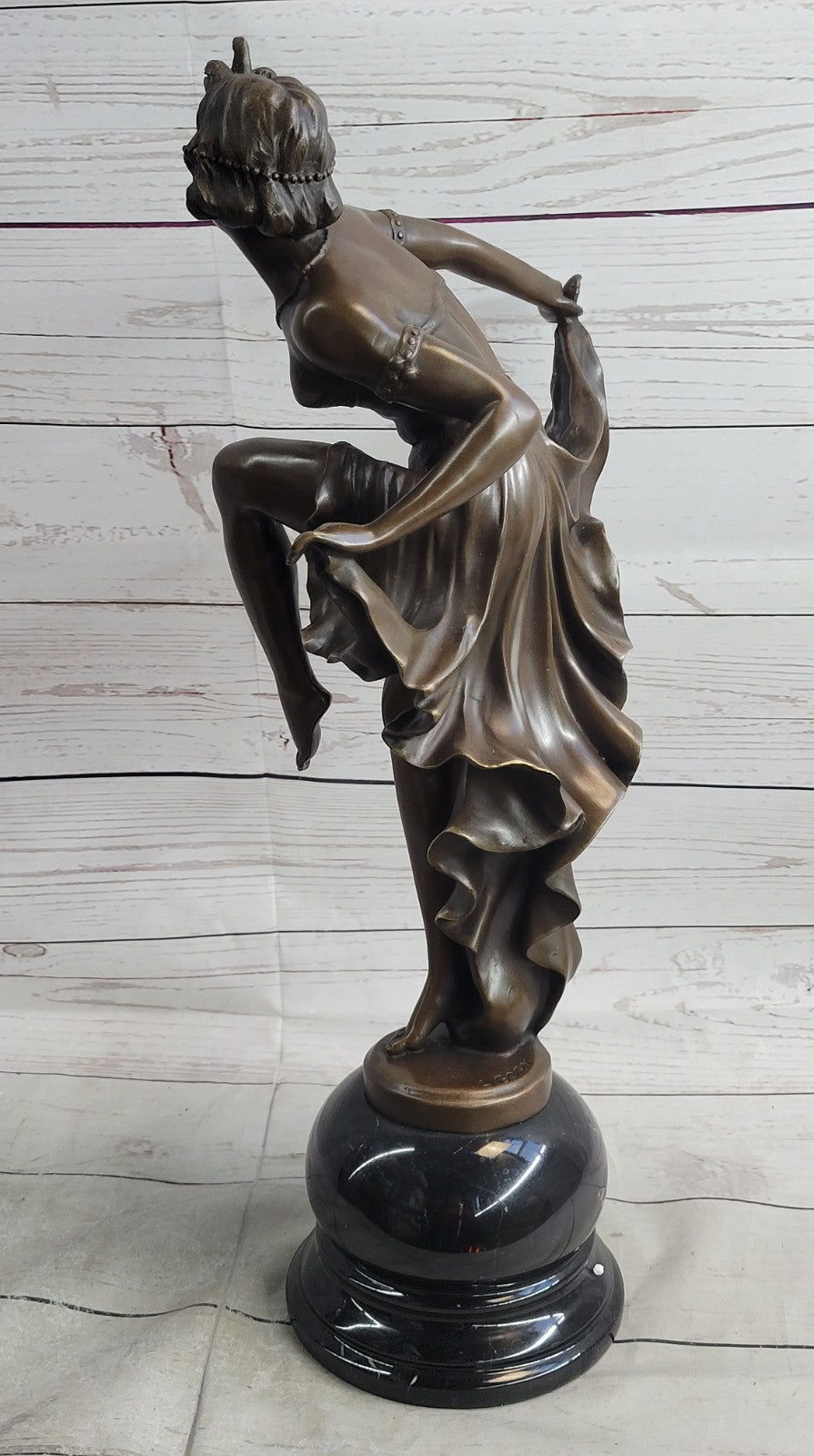 Sign bronze art deco statue , belly dancer sculpture Home Office Decoration