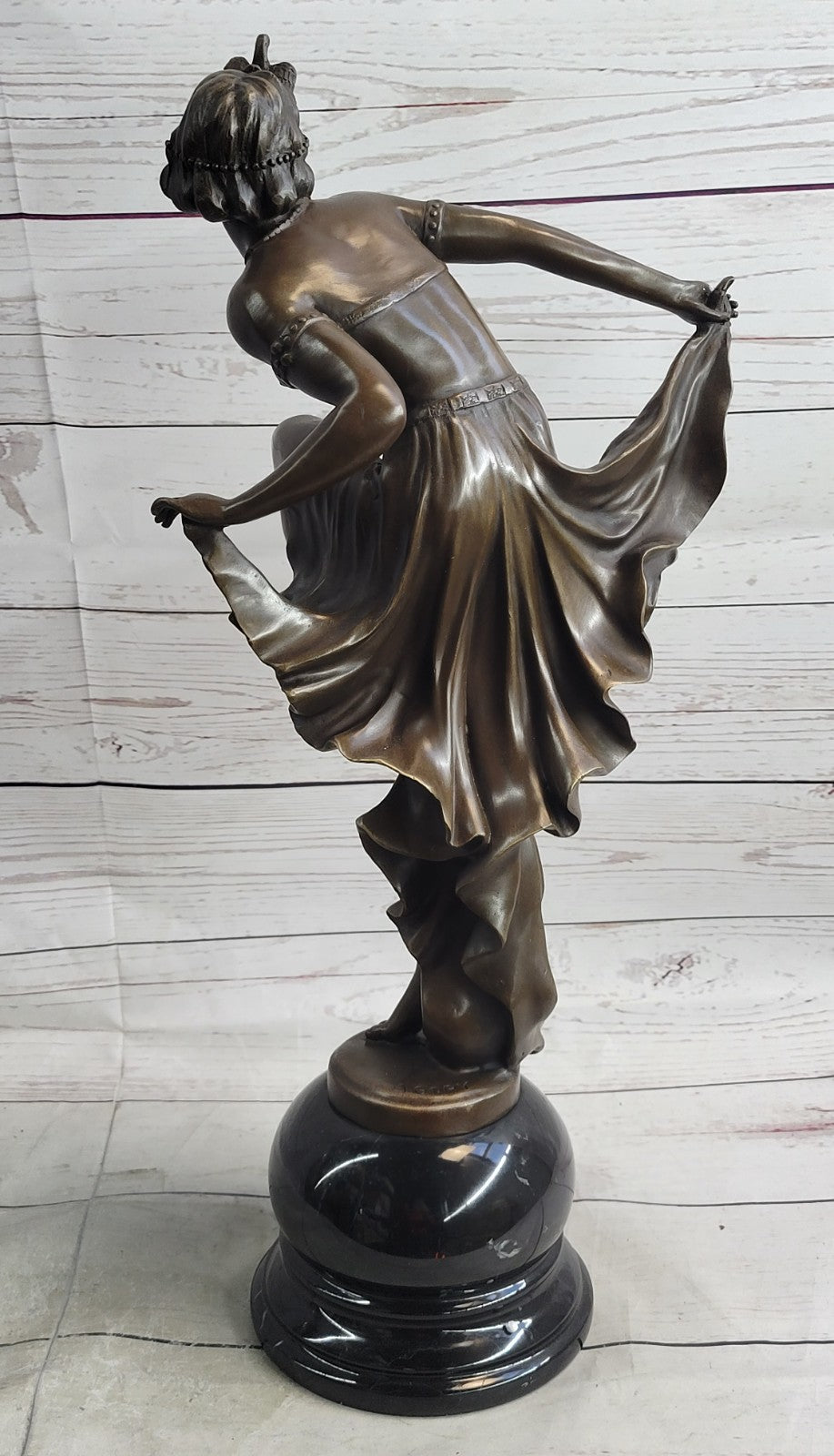 Sign bronze art deco statue , belly dancer sculpture Home Office Decoration
