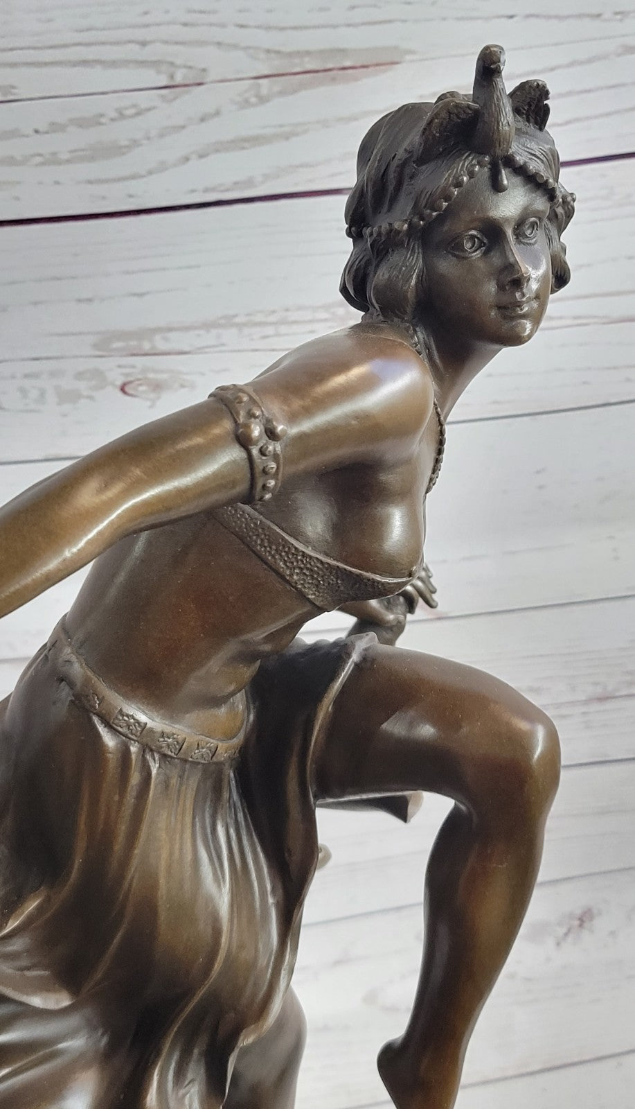 Sign bronze art deco statue , belly dancer sculpture Home Office Decoration