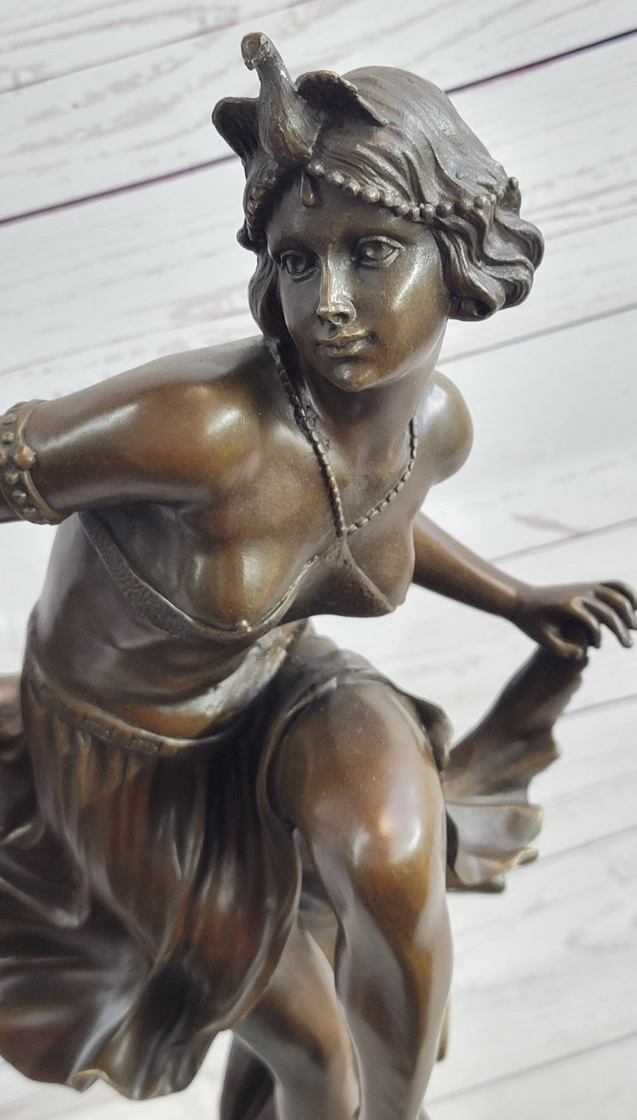 Sign bronze art deco statue , belly dancer sculpture Home Office Decoration