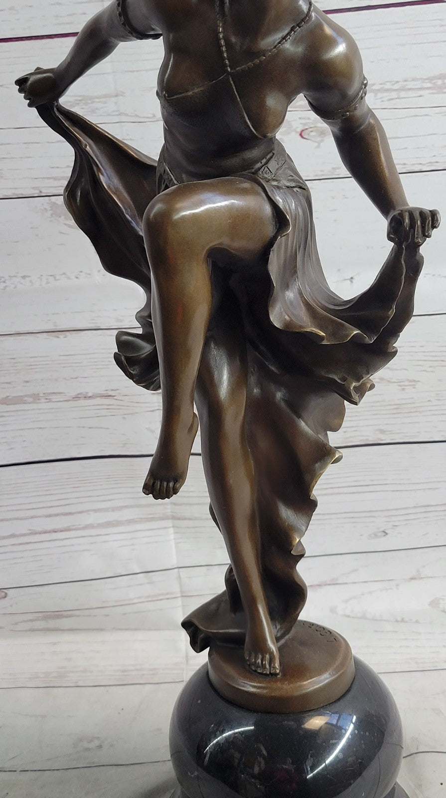 Sign bronze art deco statue , belly dancer sculpture Home Office Decoration