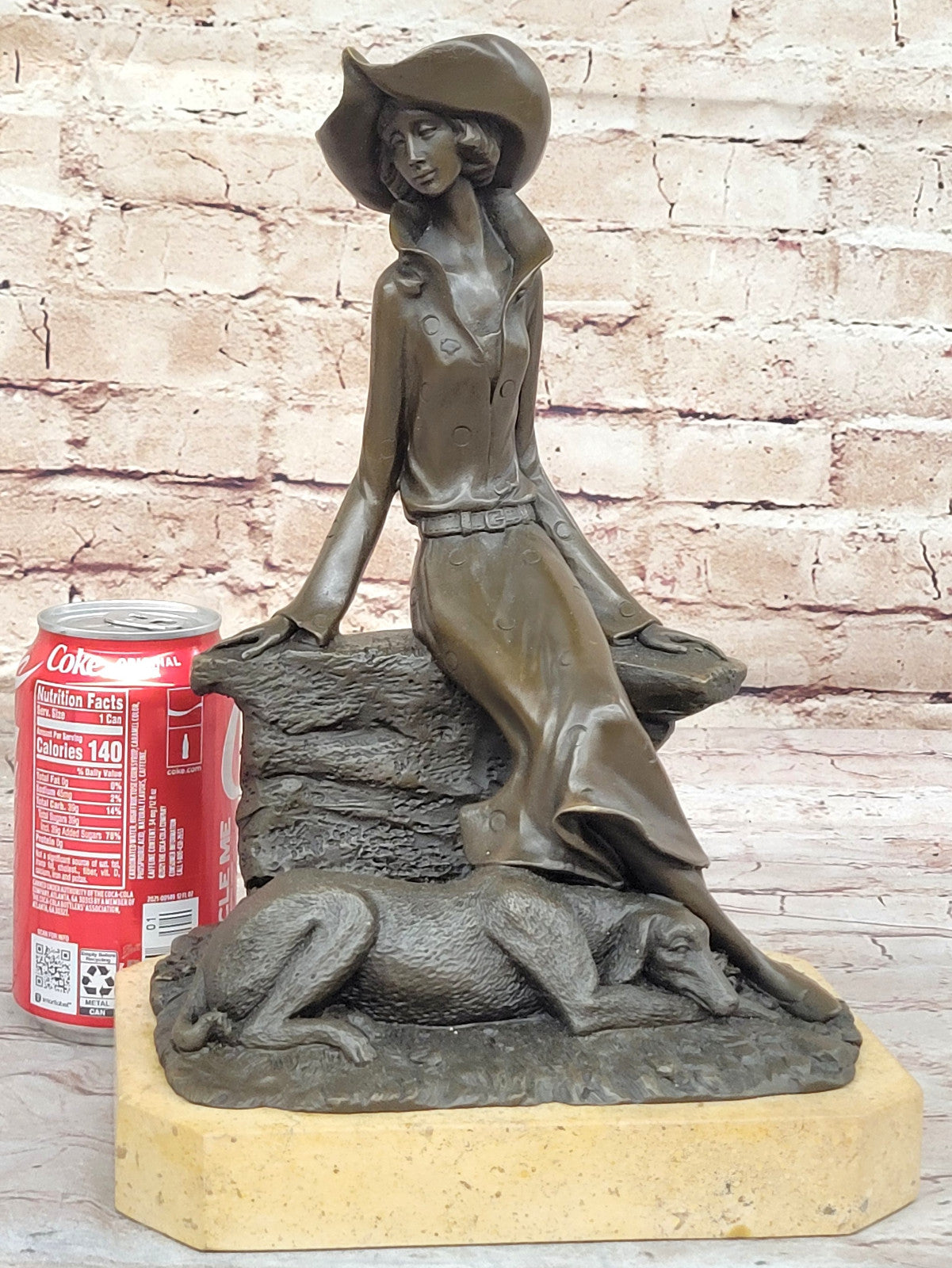 Miguel Lopez (Milo) "Classy Lady" Bronze Sculpture: Signed Hot Cast Figurine